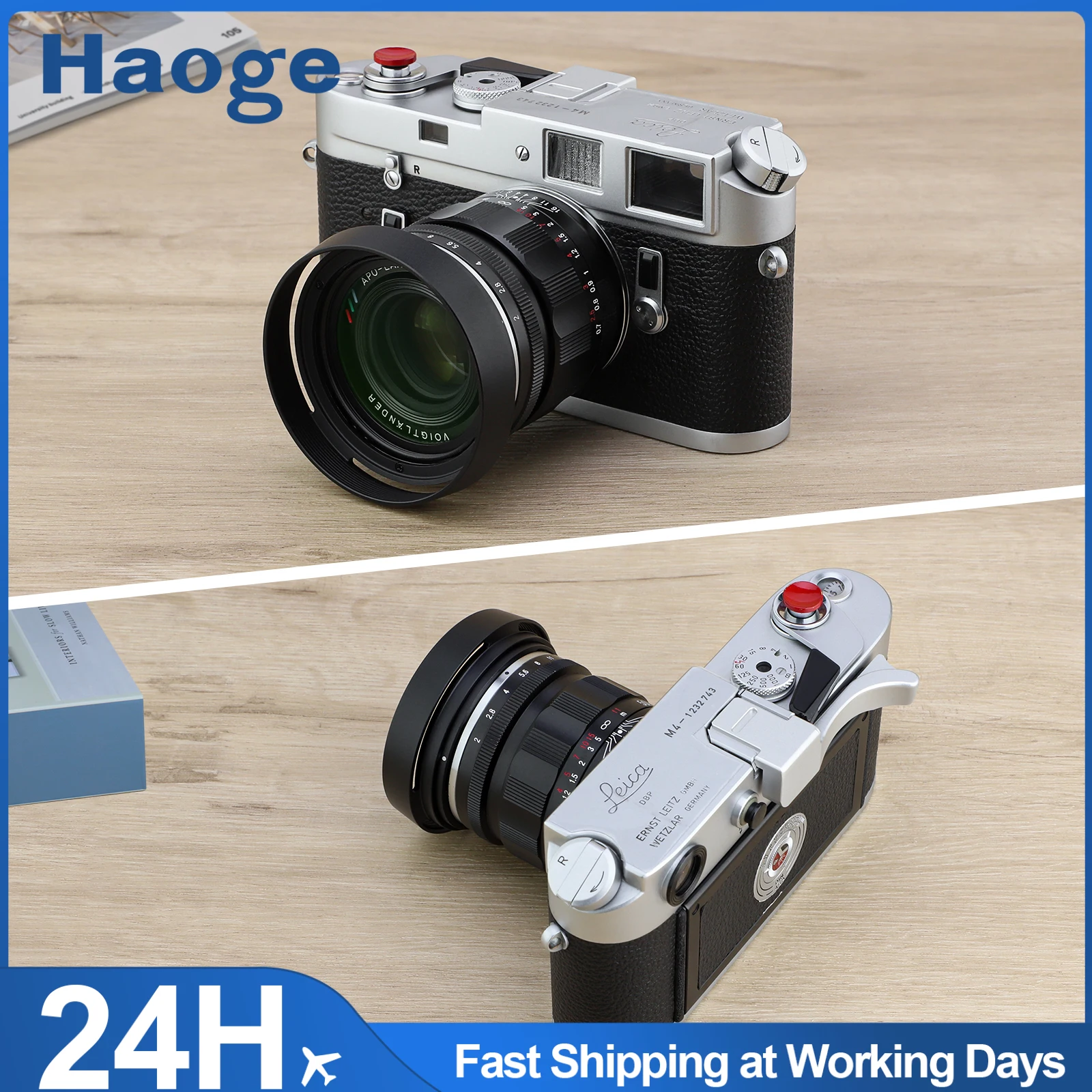 

Металлическая круглая бленда Haoge Bayonet для объектива Voigtlander APO-LANTHAR 35 мм F2 VM,APO-LANTHAR 50 мм F2 VM, черная