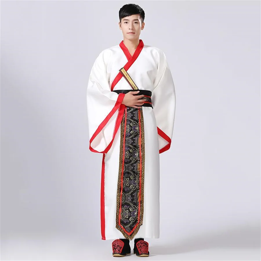 Fantasias hanfu masculinas da dinastia Tang Han, imperador de palco, estilo chinês, roupa tradicional chinesa, cosplay