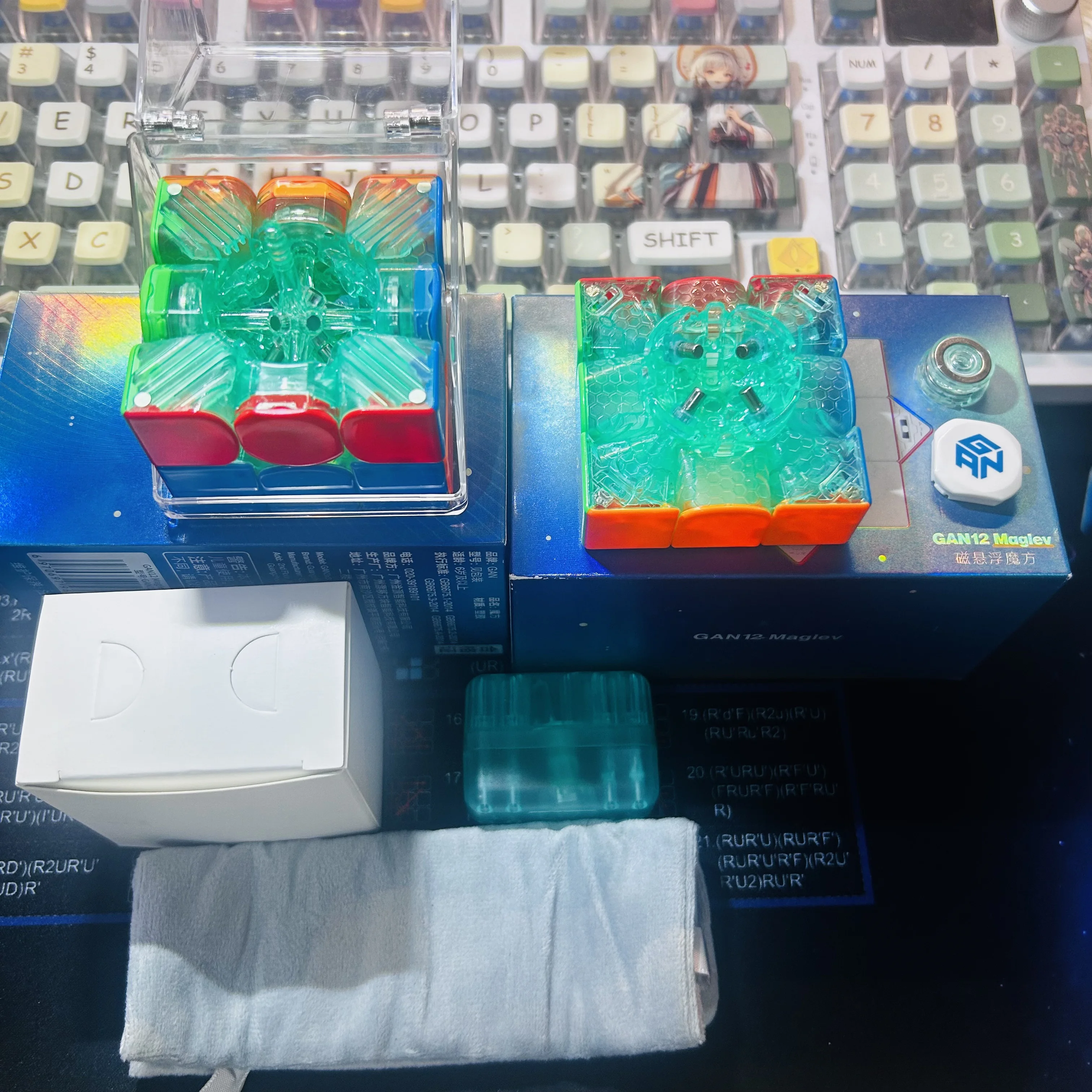 限定版 Gan12 Maglve UV 3x3 キューブ DIY 応援コア Gan 3x3x3 マジックキューブ Speedcube プロフェッショナルマジックキューボパズルおもちゃ