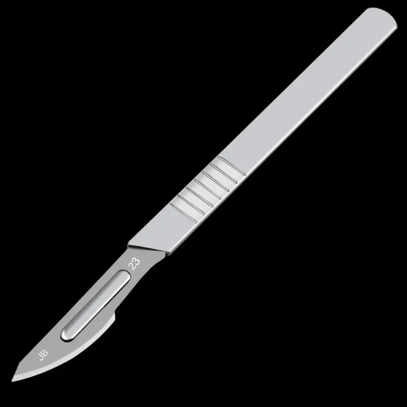 Carbon Steel Surgical Scalpel Blades Stainless Steel Handle Scalpel Engraving Craft Knive Non-Slip Paper Knife DIY Cutting Tool