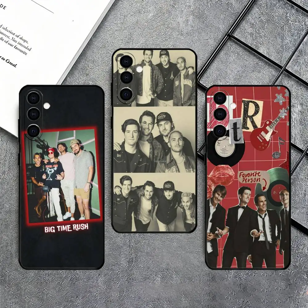 Funda de teléfono B-Big T-Time Rush Band para Samsung Galaxy A73,A72,A71,A70,A53,A52,A51, otras fundas negras suaves