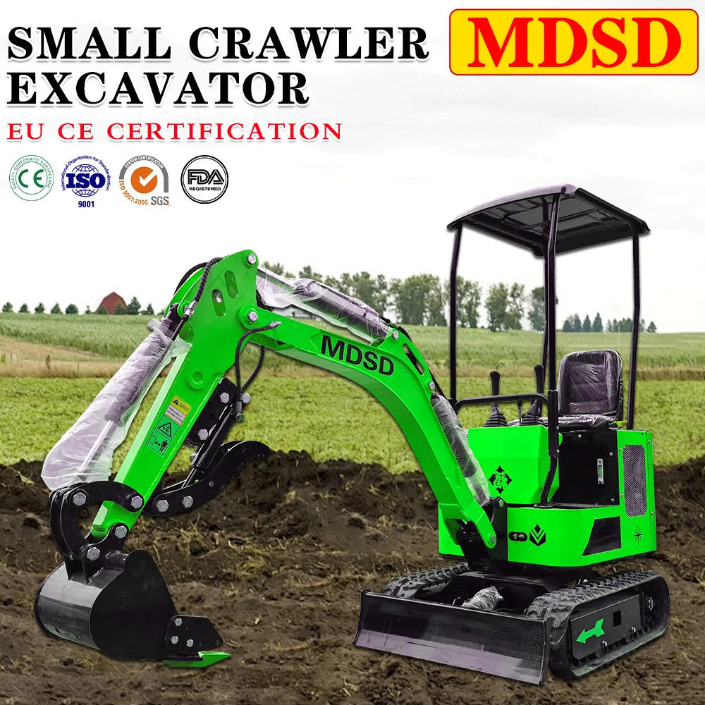 3 طن حفارة زاحفة صغيرة حفارة منزلية زراعية عملية سهلة EPA EURO 5 محرك حفارة صغيرة متعددة الأغراض