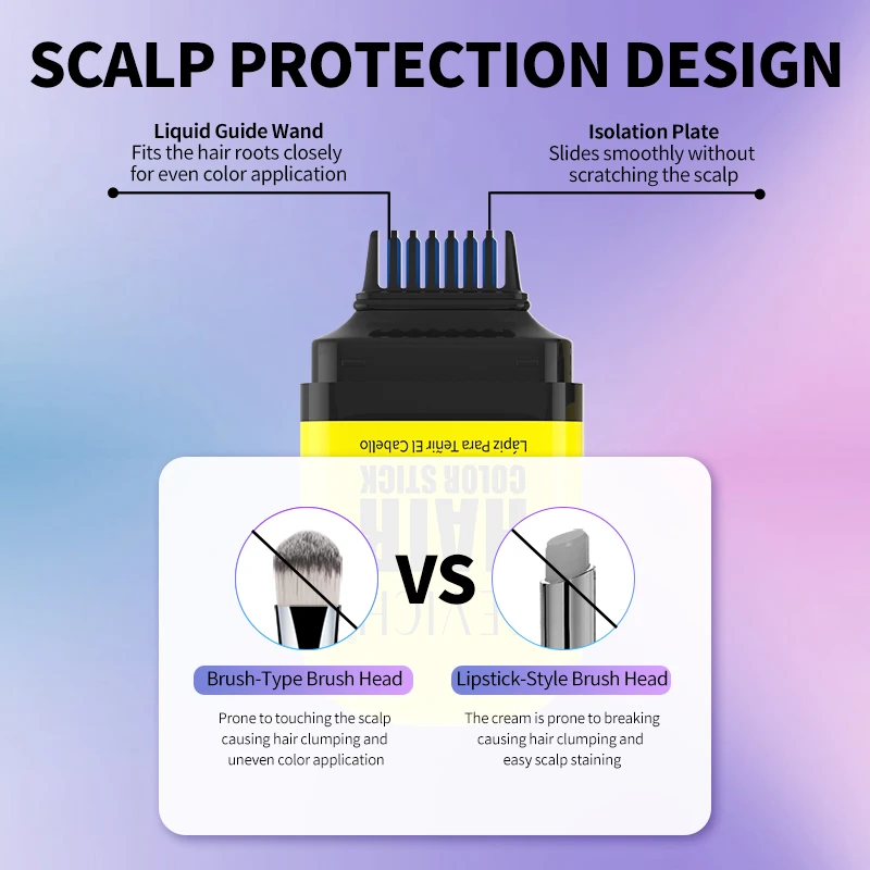عارضة لون الشعر عصا صبغة شعر عصا Diy المتاح صبغ الشعر القلم أداة قابل للغسل صبغ فرشاة ل تأثيري DIY التصميم هدية