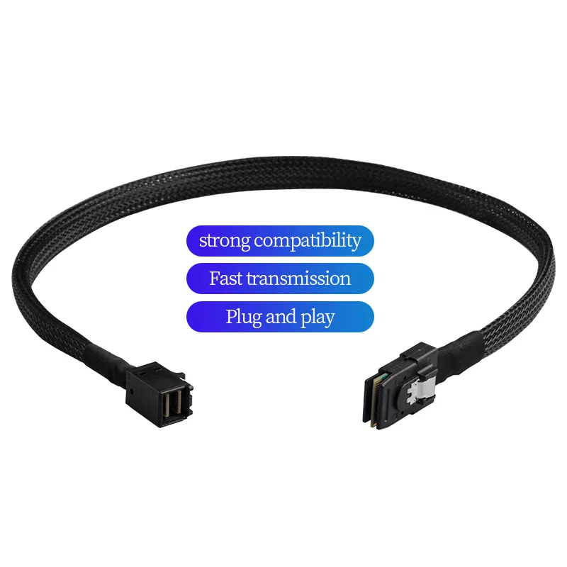 Mini SAS HD data cable, embedded server, hard drive, Raid cable, Mini SAS 8643 to SFF 8087, 50cm 100cm 200cm