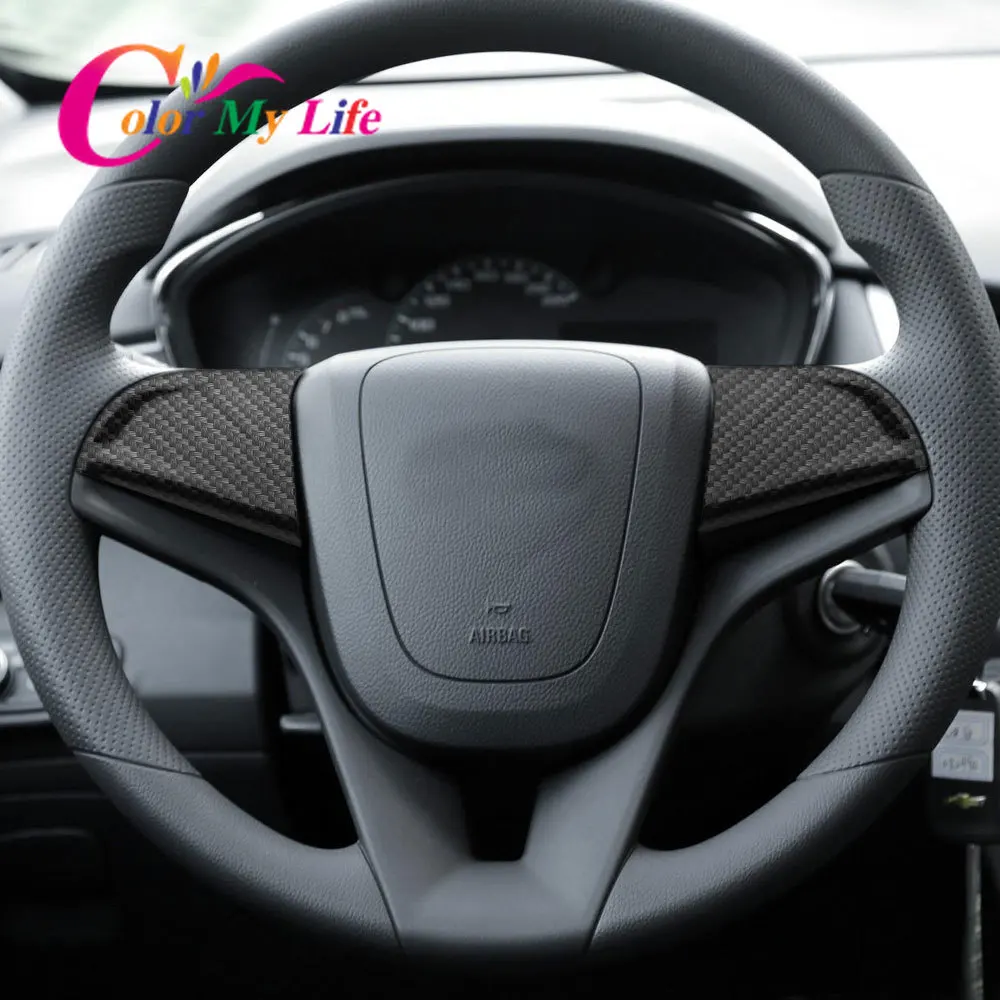 ABS Car Steering Wheel Panel Button Cover Trim Sticker for Chevrolet Chevy Cruze Trax Camaro Orlando Sonic AVEO Accessories