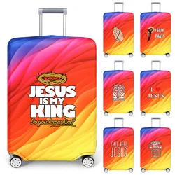 Luggage Cover Stretch Fabric Suitcase Protector Case Jesus Series Pull Rod Baggage Dust Case Covers for18-32 Inch Suitcase