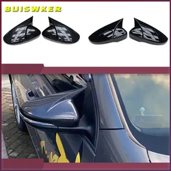 2pcs Car Rear View Mirrors Cover Protector For Golf 6 MK6 R VI 2009-2013 Black 5K0857537 Auto Rearview Mirror Covers Accessories