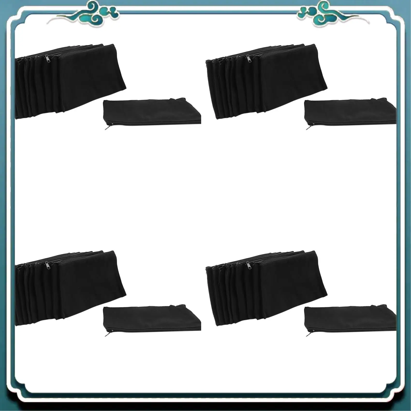 facile-da-usare-40-pezzi-borse-in-tela-con-cerniera-borse-borse-per-trucco-in-tela-astuccio-borse-artigianali-fai-da-te-vuote-per-viaggi-scuola-artigianale-fai-da-te-nero