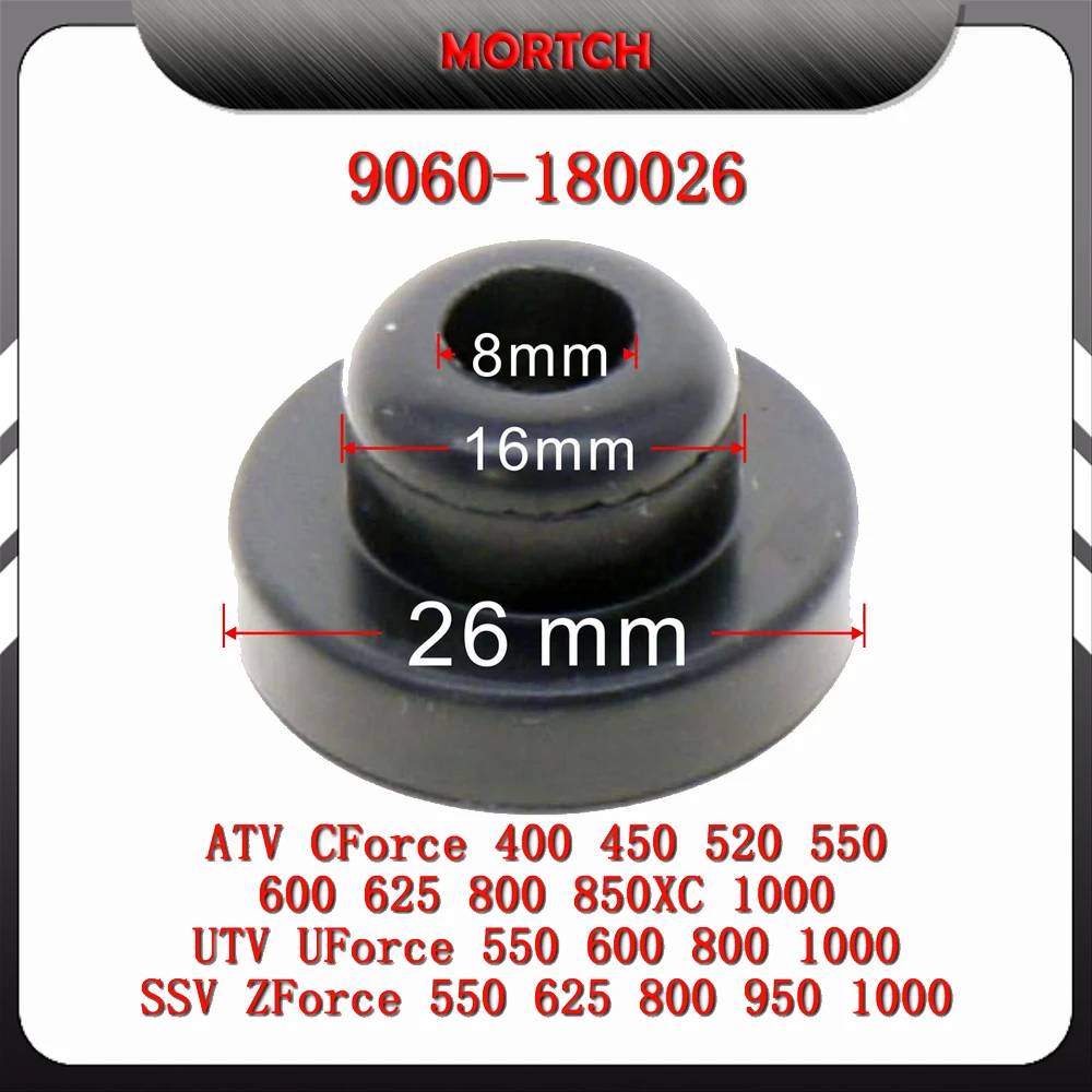 

9060-180026 Radiator Pin Rubber Cap Replacement for CFMoto CForce UForce ZForce ATV UTV Cooling System Accessory