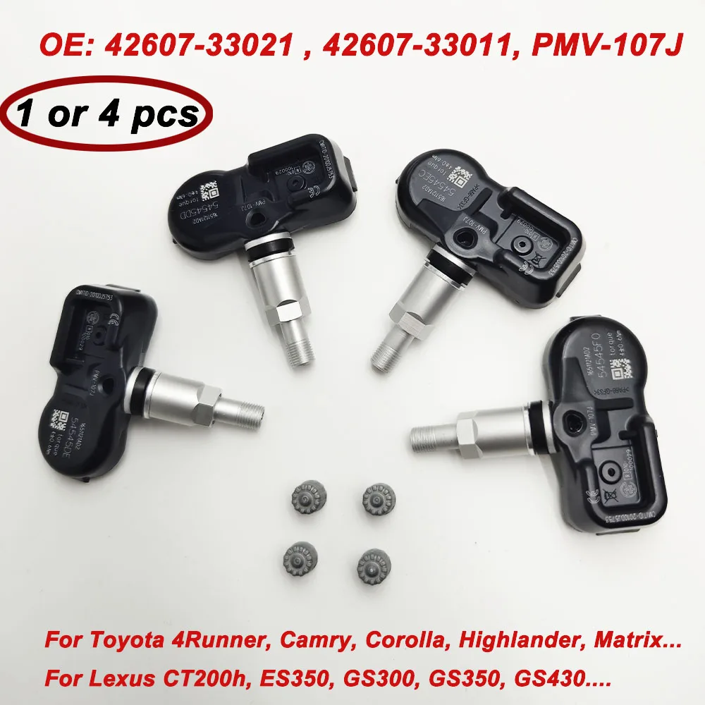 FOR 2009 2010 2011 2012 2013 TOYOTA COROLLA 315MHz TIRE PRESSURE SENSOR TPMS LEXUS 42607-33021 42607-33011 42607-06011 PMV-107J