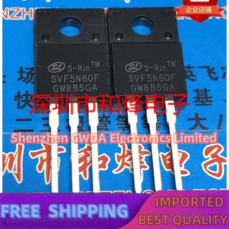 10PCS-20PCS  SVF5N60F  TO-220F 600V 5A      In Stock Can Be Purchased