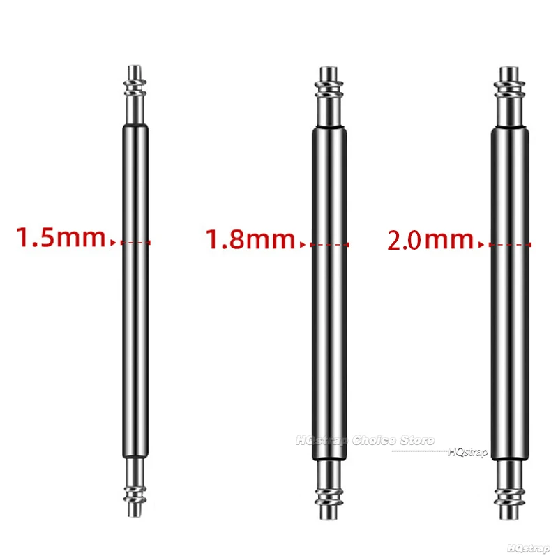 20PCS Dia 1.5mm 1.8mm 2.0mm Watchband Spring Bars Strap Link Pins 16mm 18mm 20mm 22mm 24mm Strap Links Bars Watch Repair Tool 4