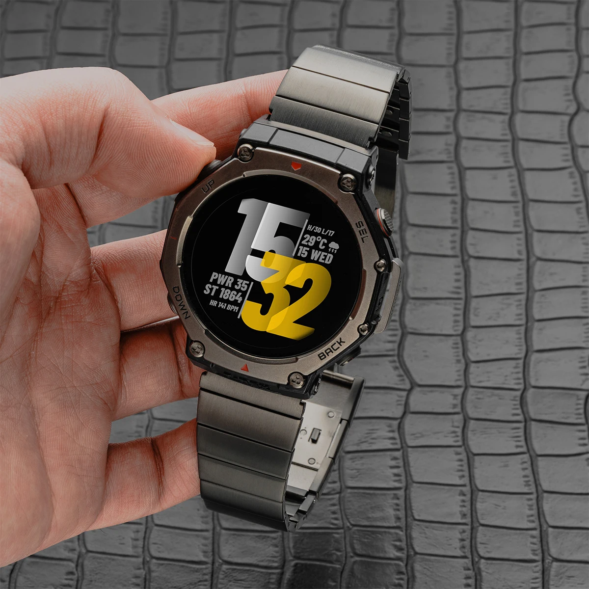 Banda de aço inoxidável para huami amazfit T-REX 3/2 relógio inteligente pulseira esportiva para xiaomi amazfit t-rex/t rex pro 2 correa