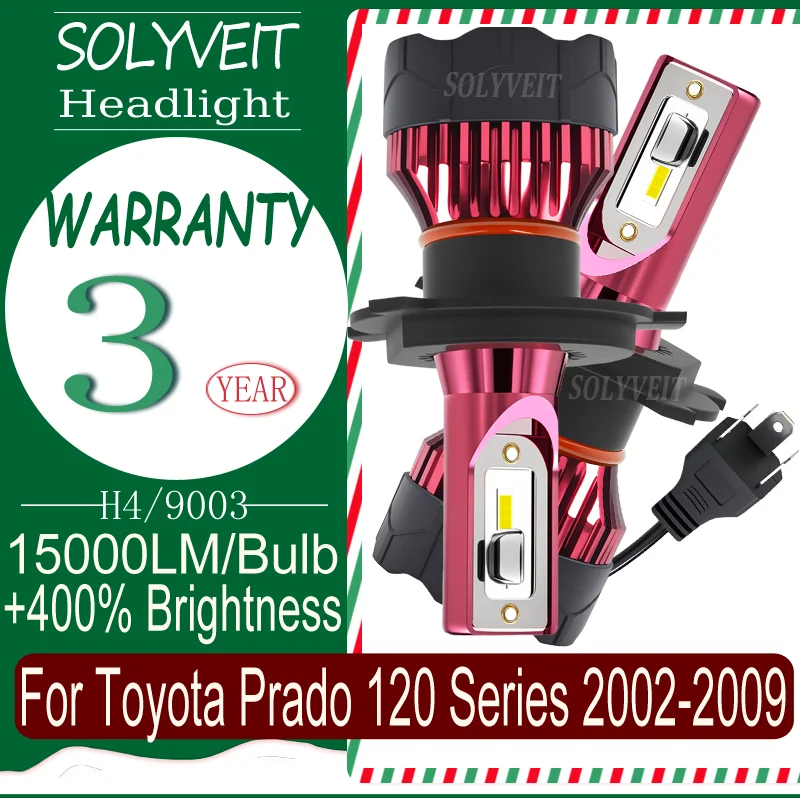 

Wide Illumination Range High-Performance H4 LED HEADLIGHT For Toyota Prado 120 Series 2002 2003 2004 2005 2006 2007 2008 2009