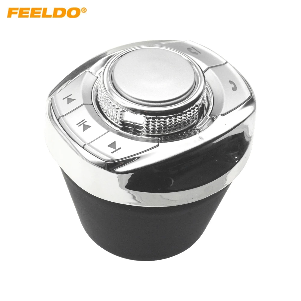 

FEELDO Cup Shape 8 User-defined Functions Car Wireless Steering Wheel Control Button For Car Android DVD/GPS NV Player #FD5677