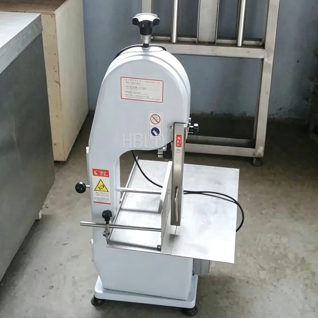 Electric Butcher Bone Cutter Machine Commercial Band Saw for Frozen Beef Pork Rib Cutting Equipment