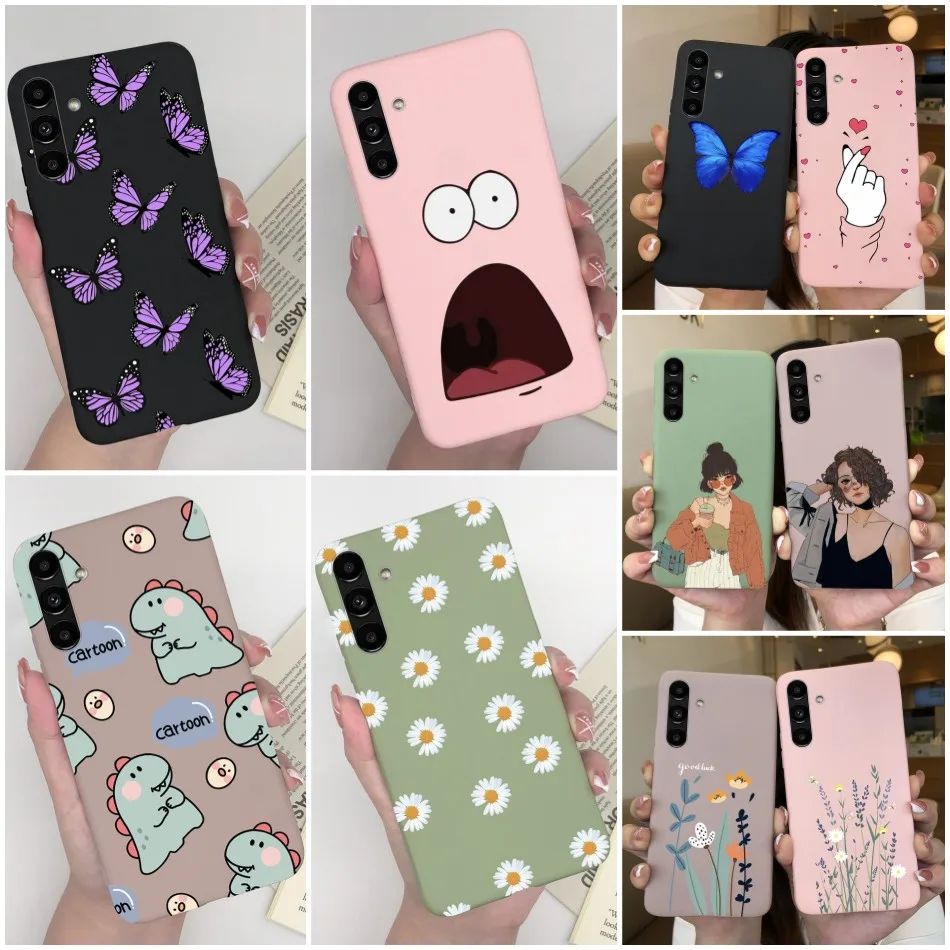 For Samsung Galaxy A34 5G Phone Case Cute Bumper Cute Butterfly Silicone Soft Fundas Cover Coque For Samsung A34 A 34 GalaxyA34