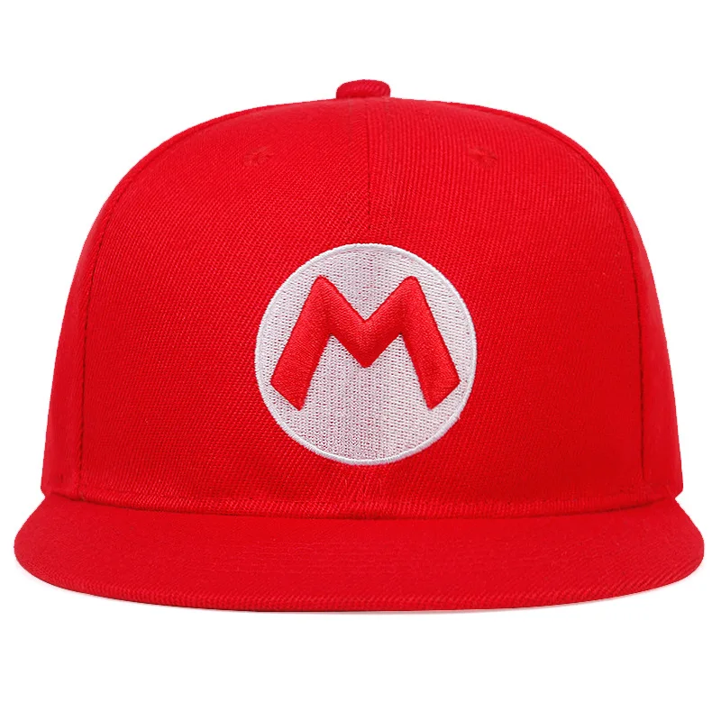 Super Mario Bros Letter Embroidery Baseball Caps for Women Men Cartoon Sport Visors Snapback Cap Hip Hop Hats Adjustable Sun Hat