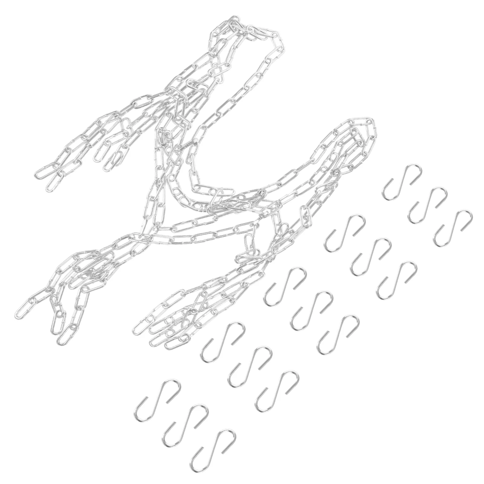 Basketballs Net Metal Hoop Replacement Portable Return Attachment Chain Netting for