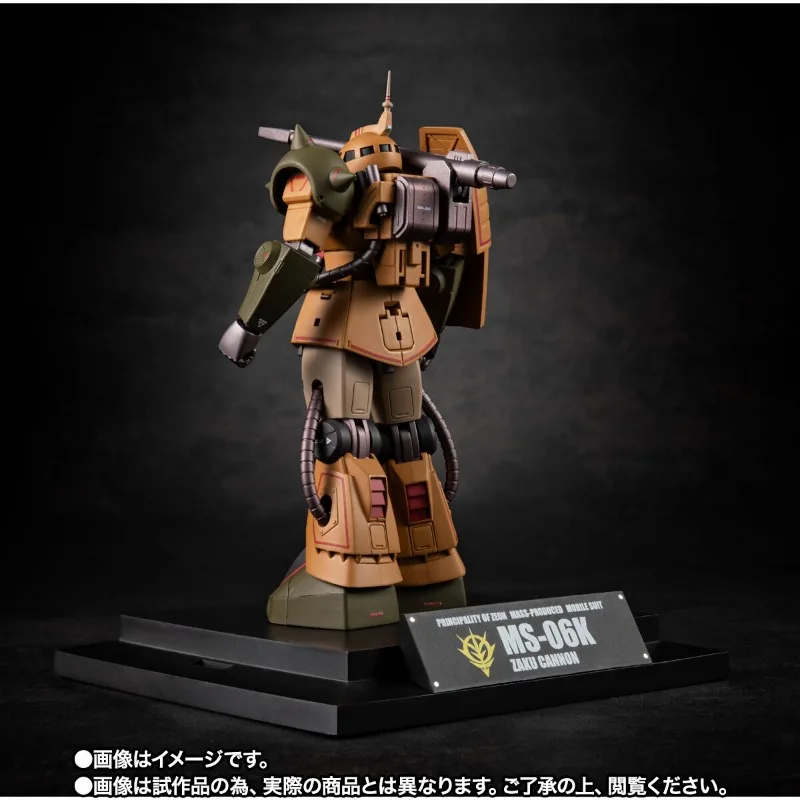 Bandai Echt DE ROBOT GEESTEN MS-06K ZAKU CANNON ver A.N.I.M.E~MS MUSEUM~Gundam Anime Action Figure Model Speelgoed Gift Kinderen