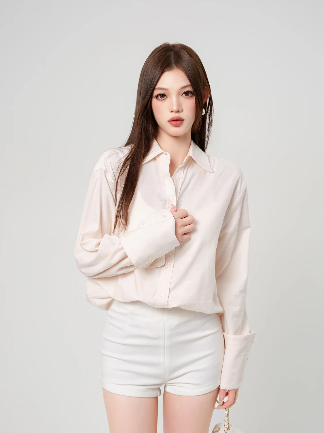 

EU IIWAN High Waist Slimming orts Women's Summer 2025 New Sle Casual Hot Pants Straight Leg Nylon Blend Comfortable