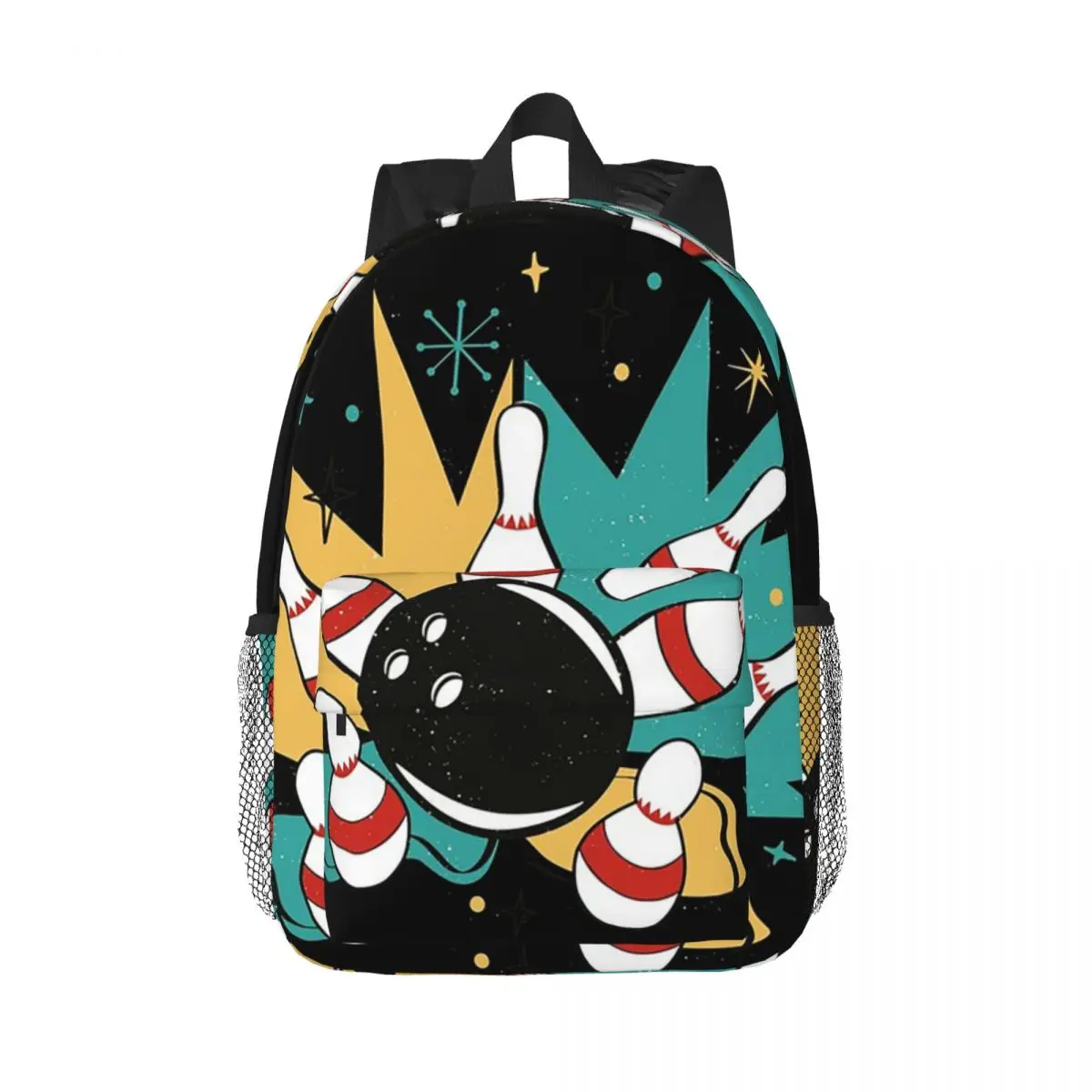 

Bowling Ball Sport Print Backpack Daypack Large Capacity Boys Girls BookBag Shoulder Bags for Men Women Children School Bag