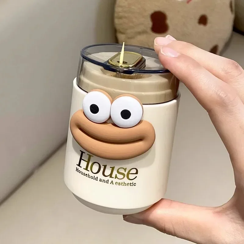 Creative Toothpick Holder Press Type Auto Dispenser Toothpick Storage Container Box Living and Dining Room Home Decorations