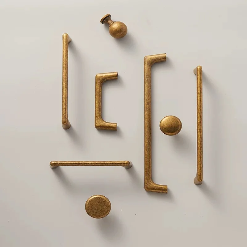 Retro Cupboard Kitchen Accessories Antique Dresser Door Hardware Kitchen Cabinet Storage Handles Drawer Pull Furniture Handles