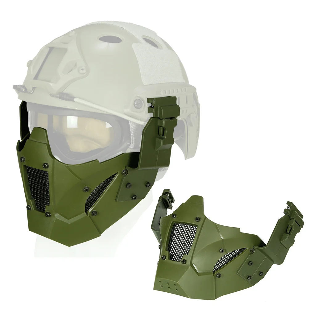 Half Grade Impact Resistant Combat for Outdoor Hunting Protective Gear Green