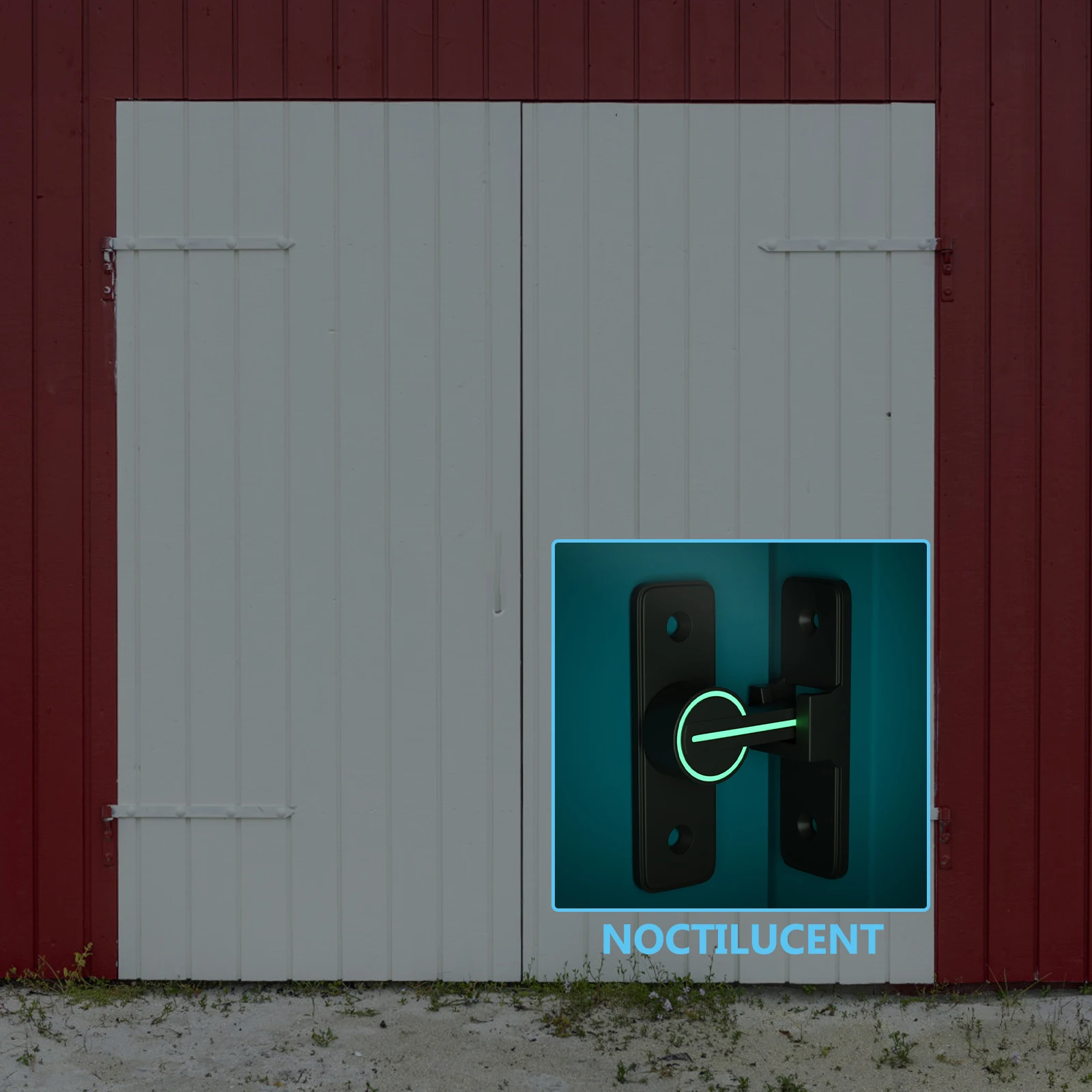 

Замок для раздвижной сарая, 90-градусная нержавеющая сталь, ночное свечение, черный замок для раздвижной двери, защелки для ворот, дверные крючки, фурнитура