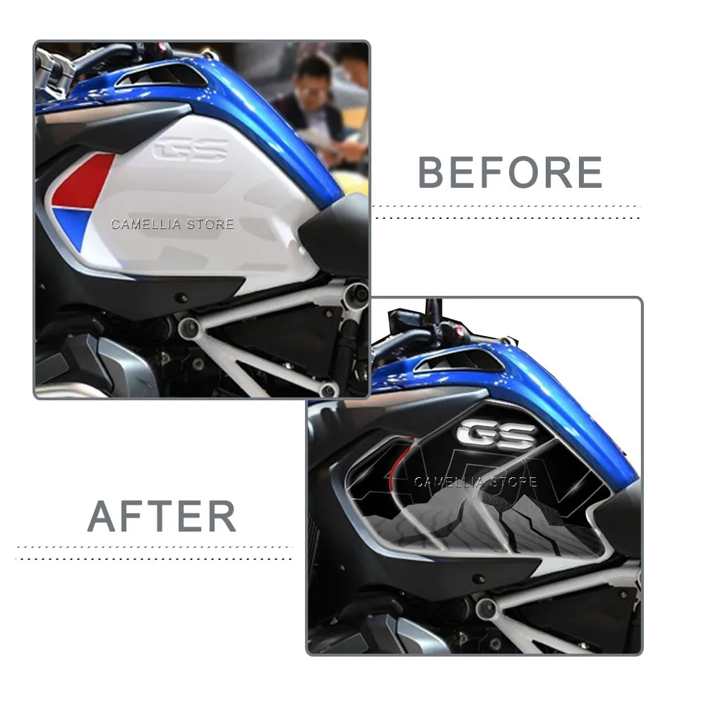 สติกเกอร์รถจักรยานยนต์กันน้ํา BMW R 1250 GS ADV ถังน้ํามันเชื้อเพลิงรถจักรยานยนต์สติกเกอร์สติกเกอร์สําหรับ BMW R 1250 GS ADV 2018-2023