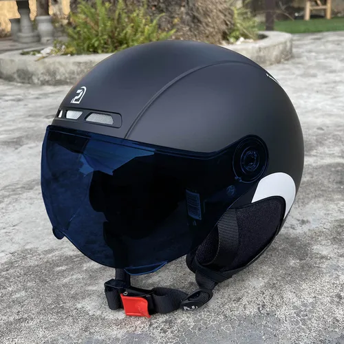 Imagen 1 del producto PEMILA-casco de ciclismo con gafas para adulto, protección auditiva, pegatina reflectante, para bicicleta de montaña y carretera