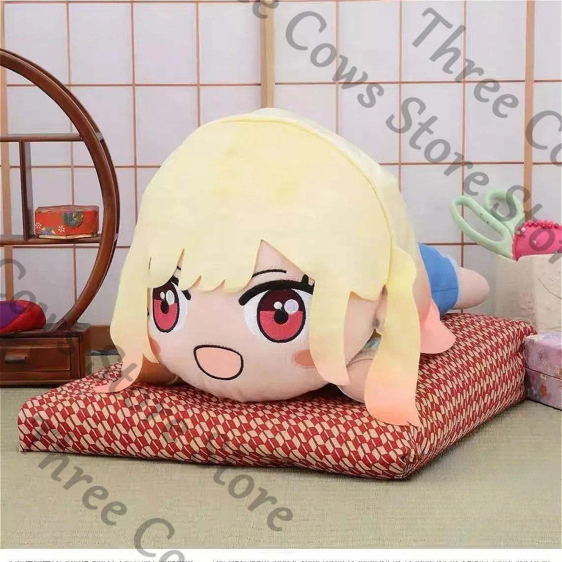 

Аниме My Dress-Up Darling Kitagawa Marin Black Lobelia, косплей, мультяшная пушистая кукла, хлопковая подушка Maumet, подушка в подарок