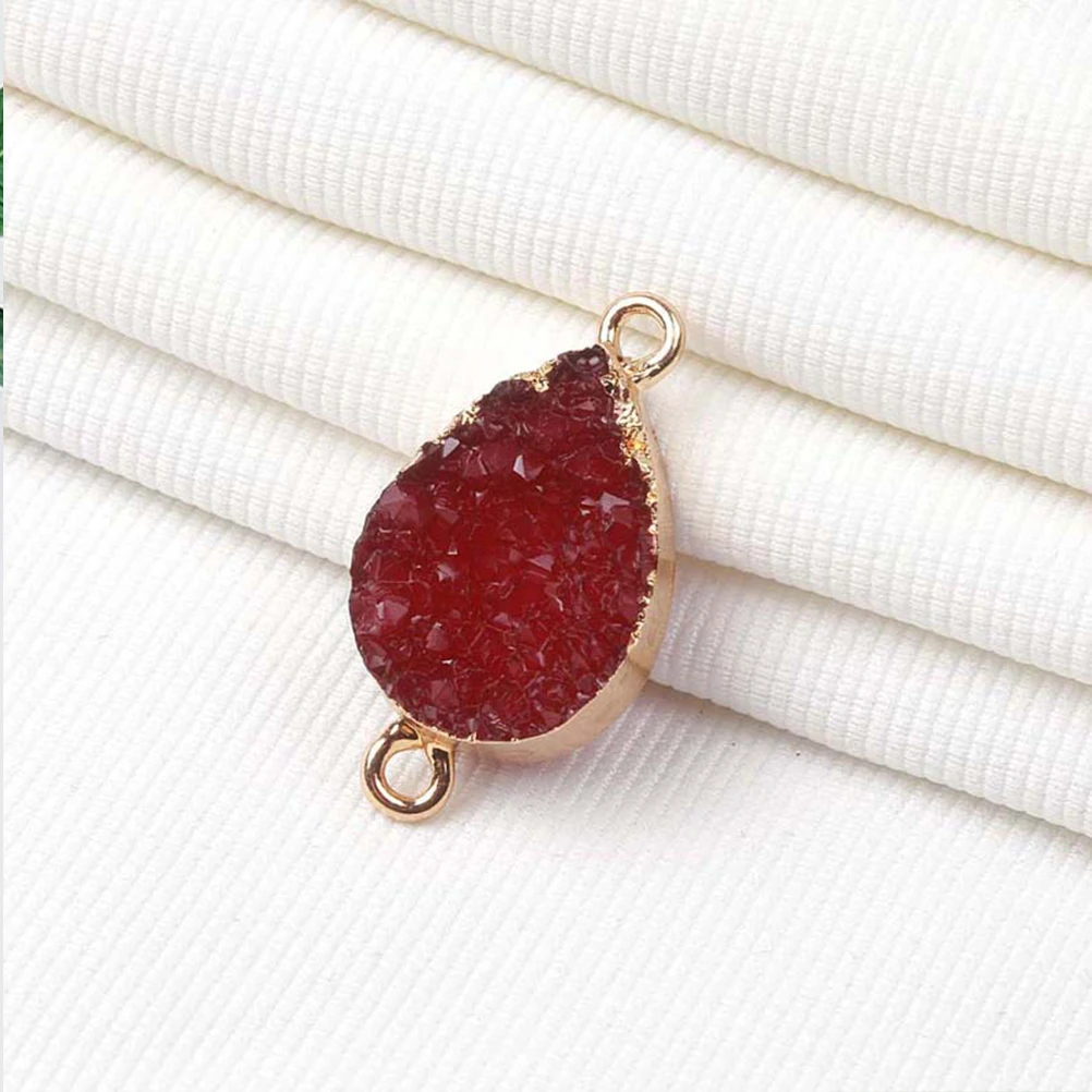

Black Water Drop Pendants Crystal Necklace Charm Agate Stone DIY Jewelry Making Supplies Pendant for Necklace Choker Bracelet