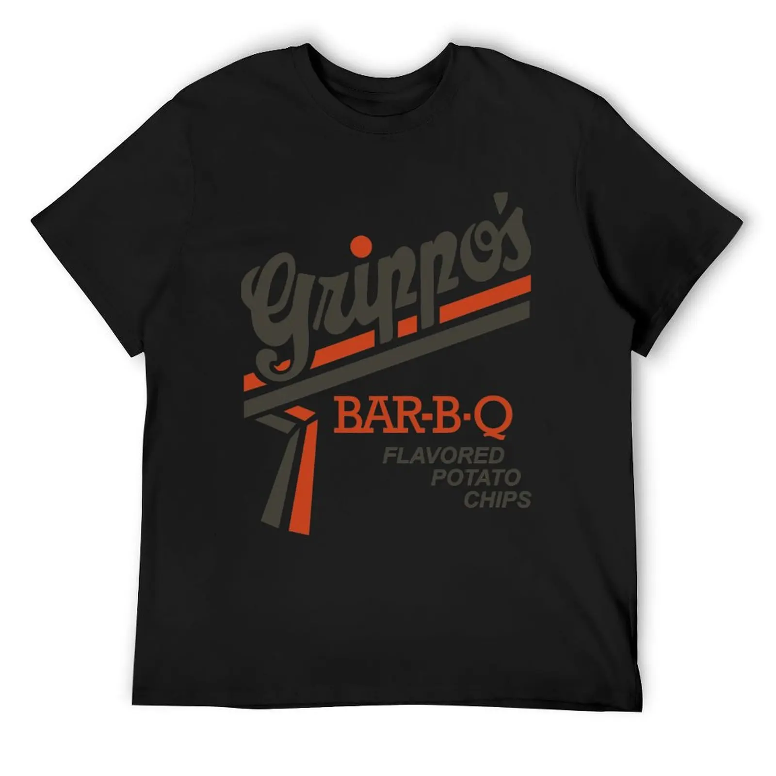 

grippos bar-b-q flavored potato chips \t \t T-Shirt summer clothes oversized t shirt plus size clothes t shirt men 100℅ cotton