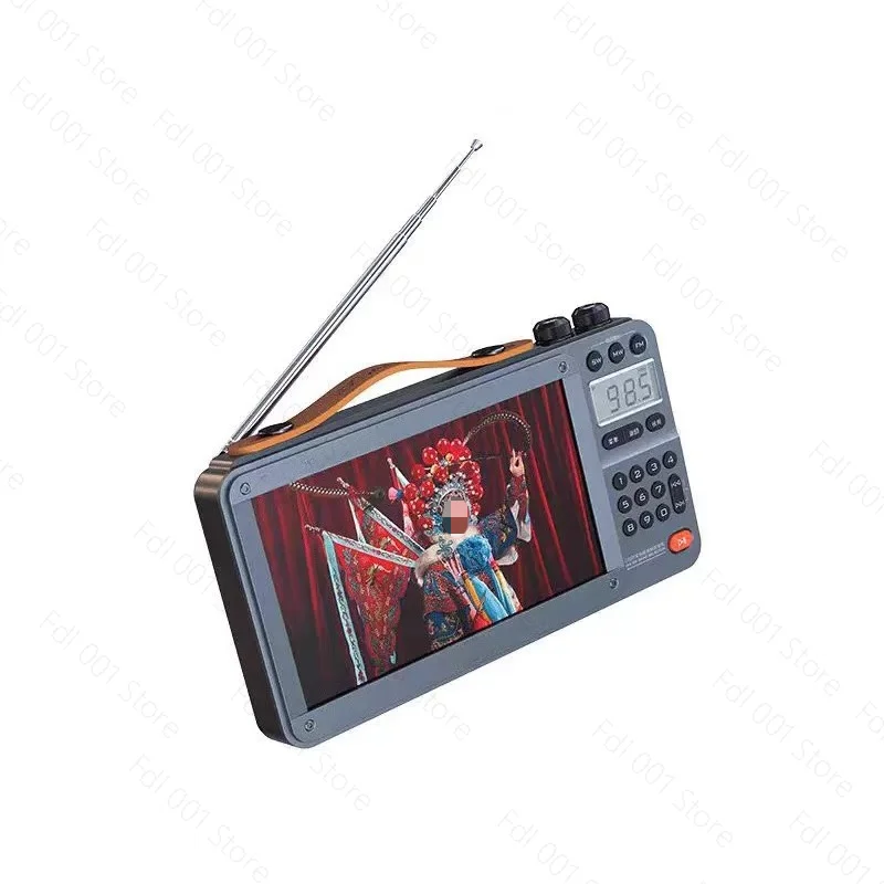 High Quality 7 Inch Portable Digital TV TFT LED TV With Charging Battery Tuner FM Radio Function