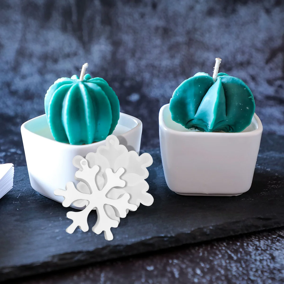 

Creative Crystal Epoxy Mold DIY Jewelry Molds Snowflake Pendant Making Tool Durable Practical for Chocolate Fondant