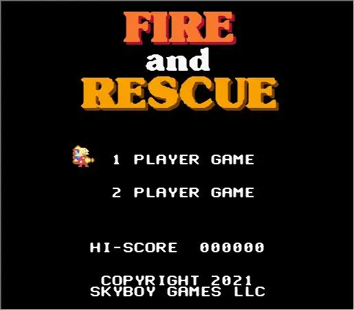 خرطوشة لعبة النار والإنقاذ لوحدة التحكم NES/FC