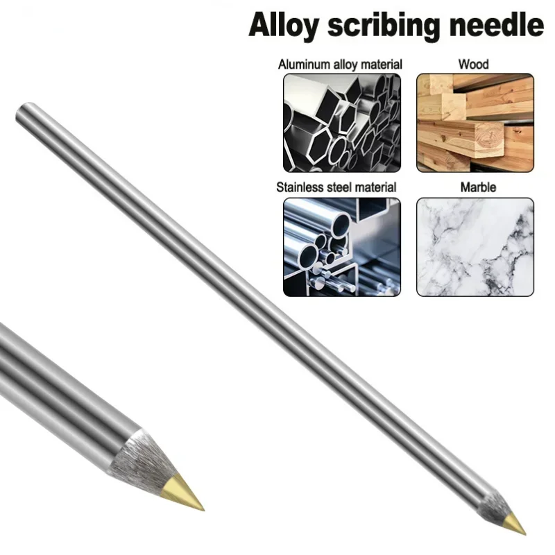 Alloy Scribe Pen Carbide Scriber Pen Metal Wood Glass Tile Cutting Marker Pencil Metalworking Woodworking Hand Tools