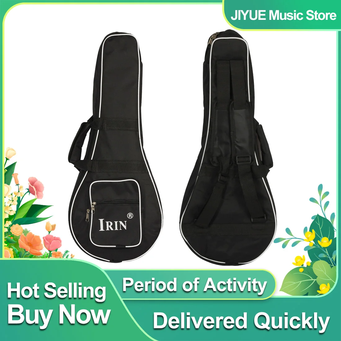

IRIN сумка-мандолина, утолщенная хлопковая подкладка, портативная мягкая сумка, прочный рюкзак для гитары-мандолины, аксессуары для инструментов, детали мандолины