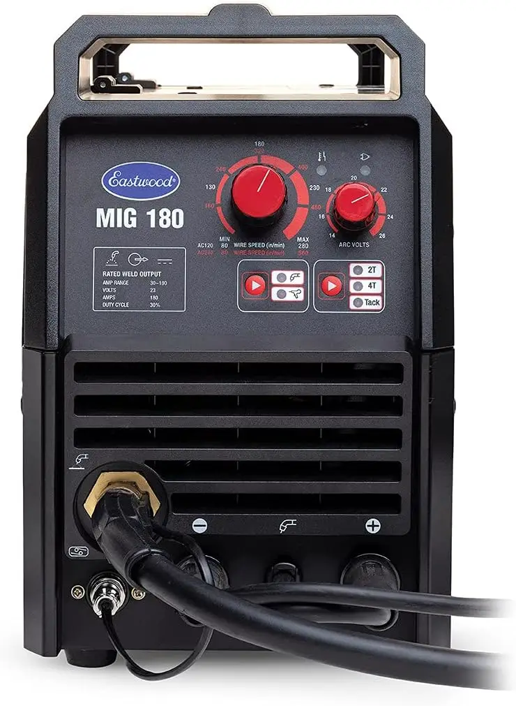 180 Amp MIG Welder Machine Dual Voltage 110V 220V for Steel & Aluminum Auto Restoration Welding Machine