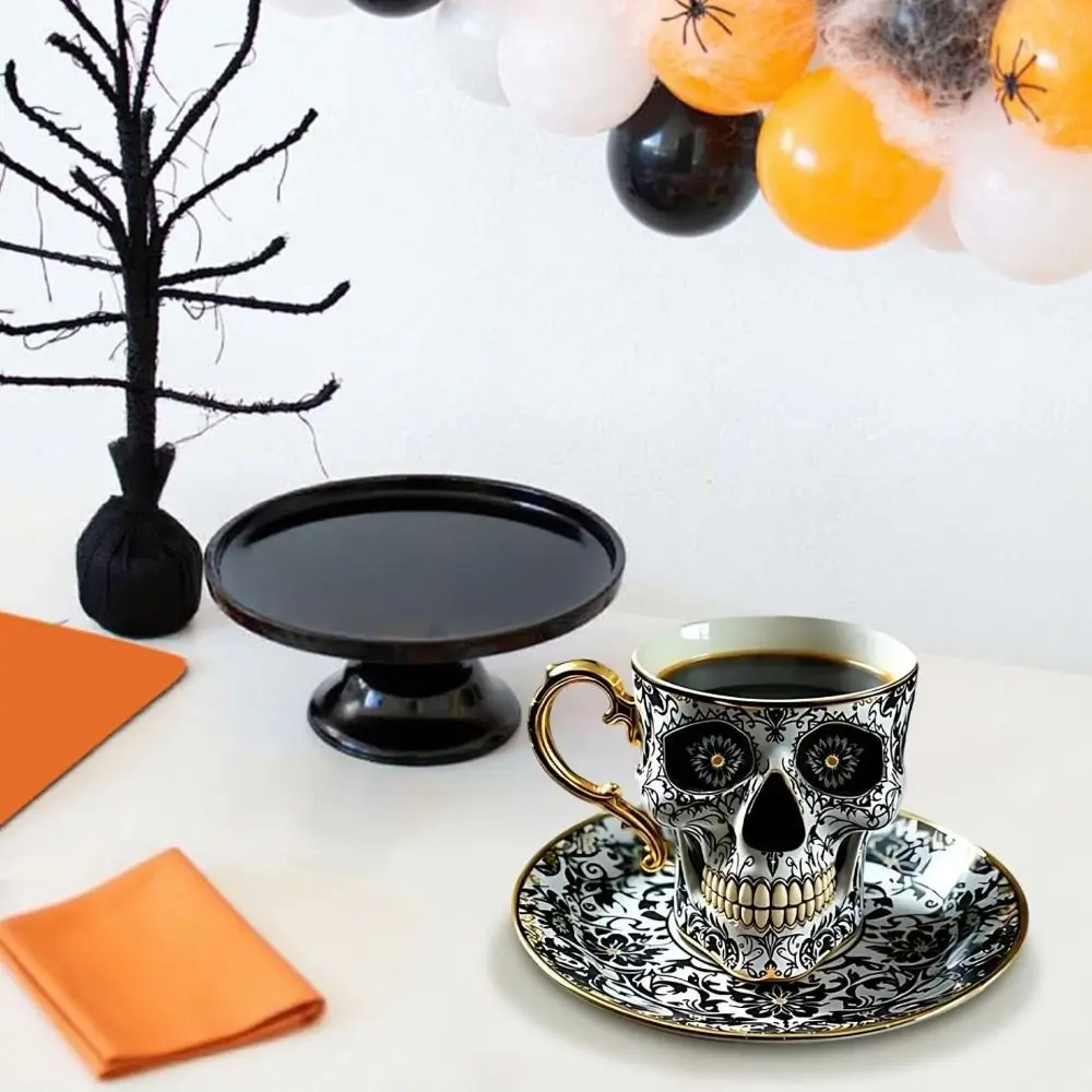 

Stylish Resin Skull Coffee Mug Bonehead Design Gothic Skull Crusher Coffee Skeleton Head Mugs for Coffee Lovers