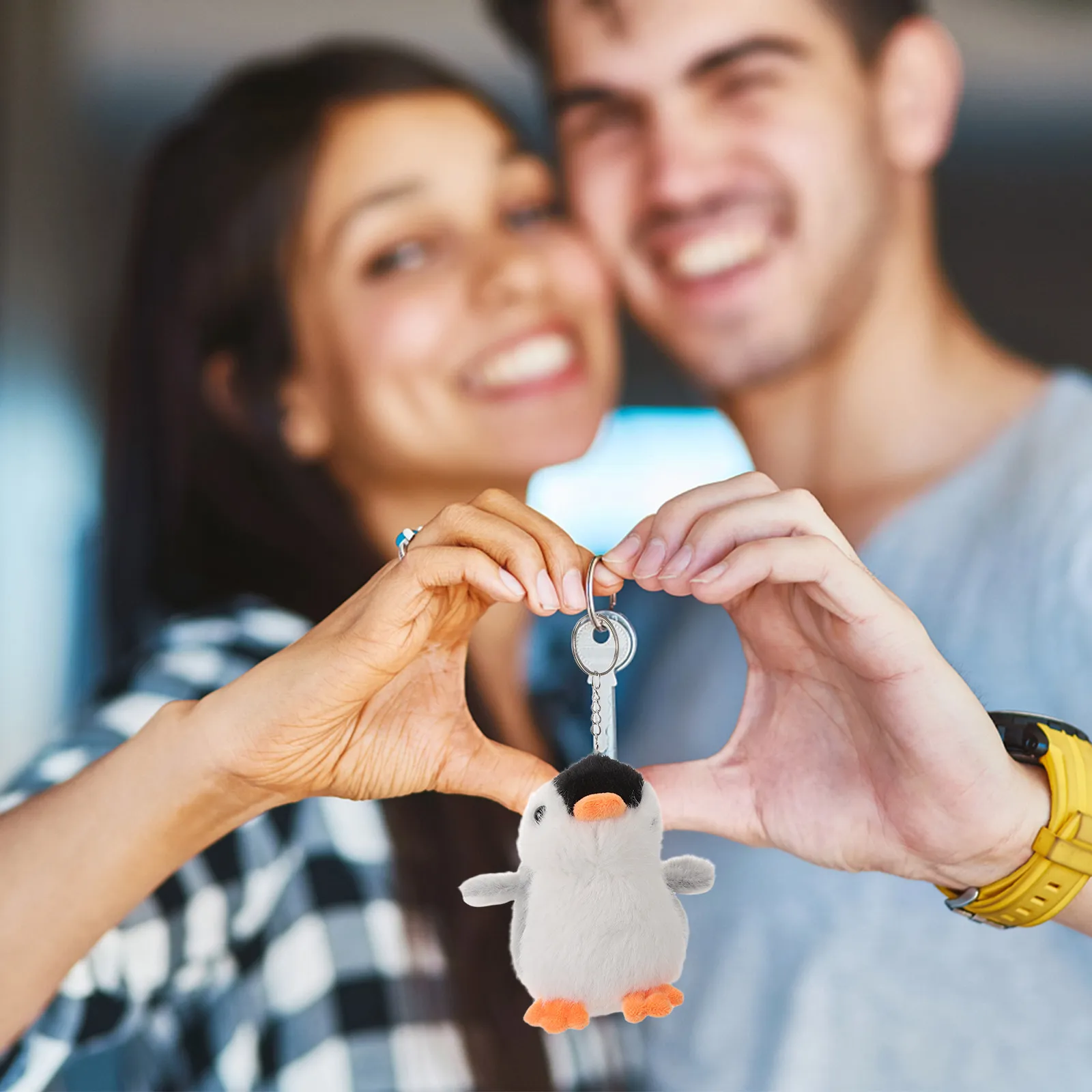 

2 шт. милых брелоков-пингвинов, мягкие подвески в виде животных, декоративные украшения для сумок, рюкзаков, ключей от машины, подарок