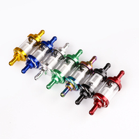 8mm CNC Aluminum Alloy Glass Gas Fuel Gasoline Oil Filter Moto for Dirt Pit Bike 125/140/150/160cc CRF70 90 110 TTR100 110 KLX65