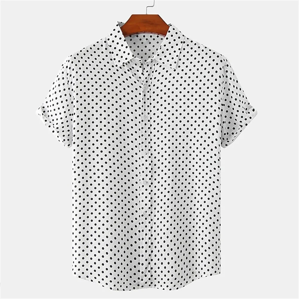 Spot Simplicity Men's Casual Shirt Summer Hawaiian Shirt Men Casual Short Sleeved Shirt For Men Clothing Breathable Shirts Tops