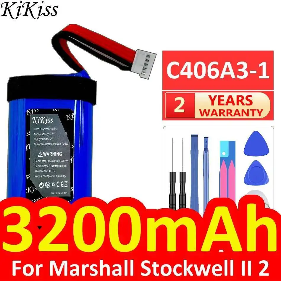 

Надежный источник питания большой емкости 3200 мАч C406A3-1 для аккумулятора динамика Marshall Stockwell II 2