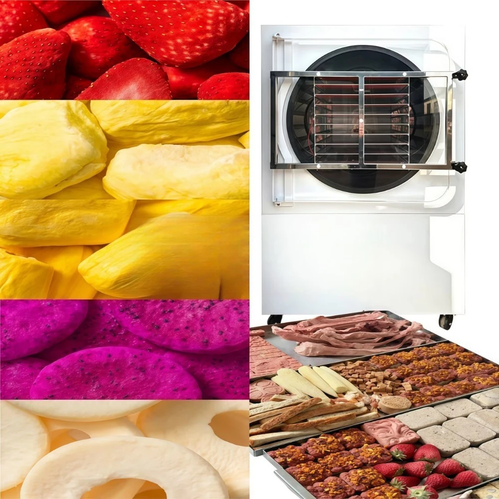 Commercial Freeze Dryer Machine for Food Processing Preserve Nutrients Without Freezer Burn