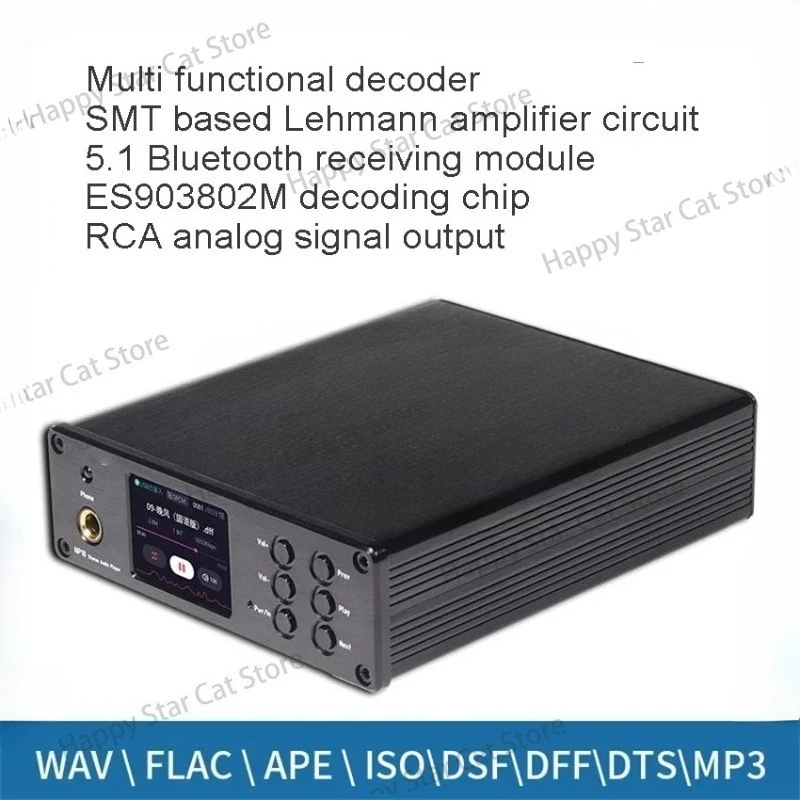 Amplificador de Auriculares Integrado con Decodificación de Reproducción sin Pérdidas NP10 de Formato Completo y Formato Digital Dual Paralelo ES9038Q2M+CPLD