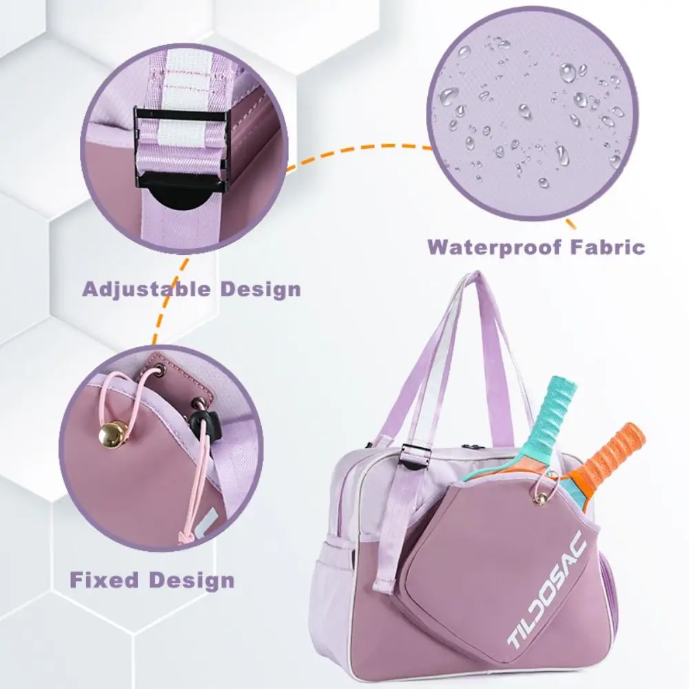 حقيبة كتف مضرب كرة البيسبول من النايلون، سعة كبيرة، حقيبة مجداف كرة البيسبول المقاومة للماء مع حزام قابل للتعديل لحجرة الأحذية #5