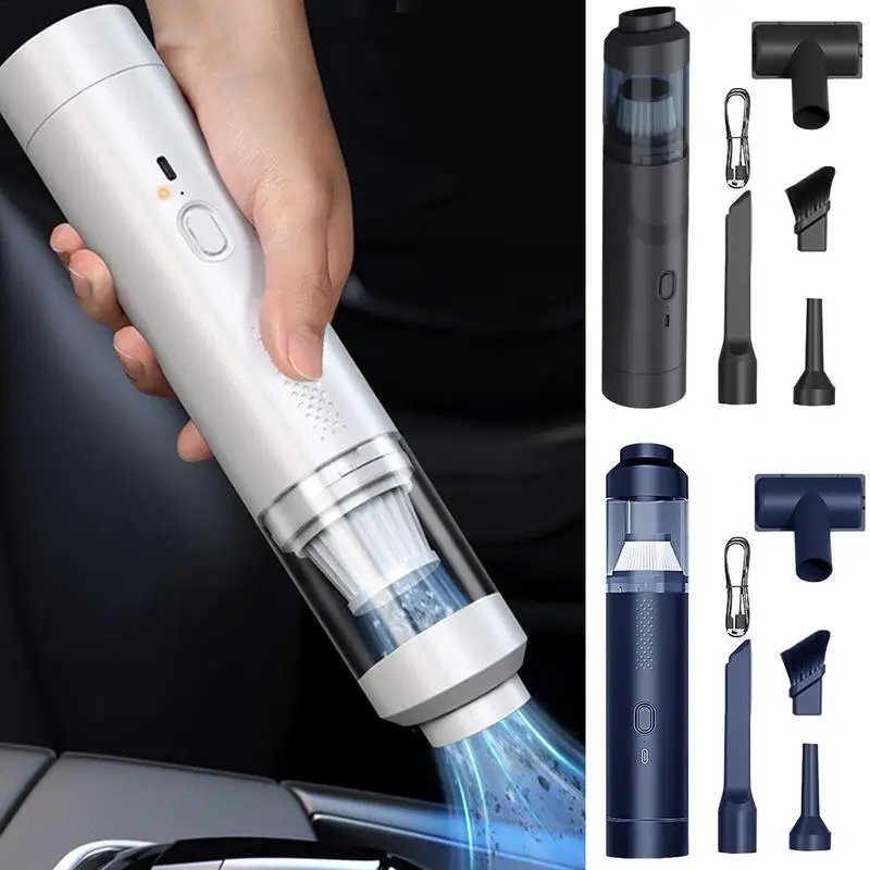 Small Car Vacuum 200W Cordless Cleaner Small For Car Lightweight Cordless Powerful Car Vacuum 19000Pa With Cord Bag Attachments